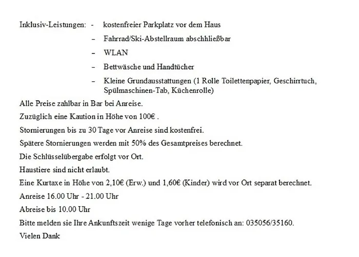 Zum Ausblick Apartment Altenberg